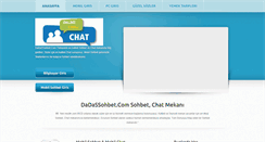 Desktop Screenshot of dadassohbet.com