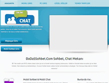 Tablet Screenshot of dadassohbet.com